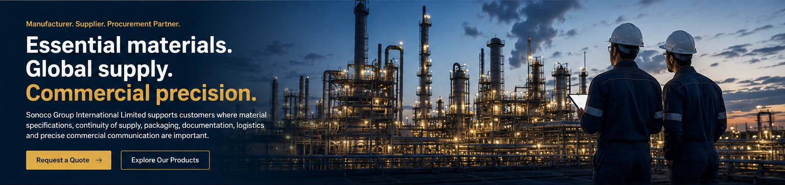 Industrial chemical processing facility at dusk with technical personnel